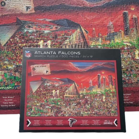 Atlanta Falcons NFL Puzzle Search Puzzle “Can You Find Joe?” 500 Pieces Made in - Picture 7 of 11